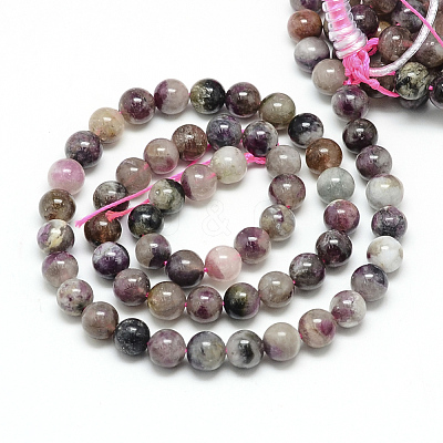 Natural Tourmaline Beads Strands G-S150-01-5mm-1