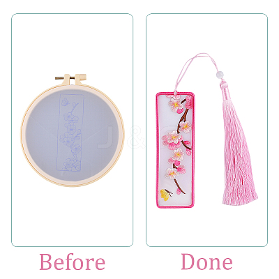 DIY Bookmarks Embroidery Starter Kit DIY-WH20816-004D-1