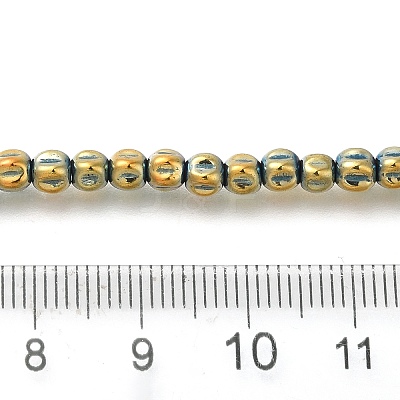 Electroplated Synthetic Non-magnetic Hematite Beads Strands G-C154-A01-01I-1