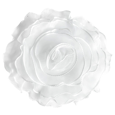 1Pc Flower Polyester Brooches JEWB-CN0001-08A-1