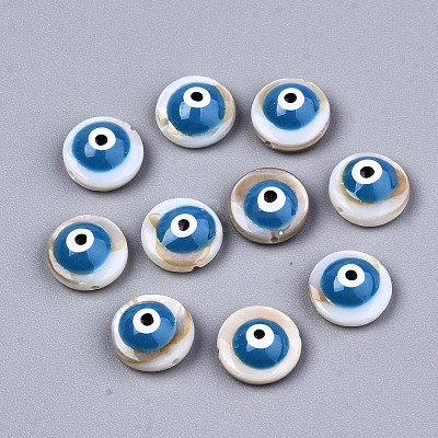 Natural Freshwater Shell Beads SHEL-T018-10E-1