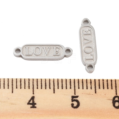 Tarnish Resistant 304 Stainless Steel Connector Charms STAS-Z078-19P-1