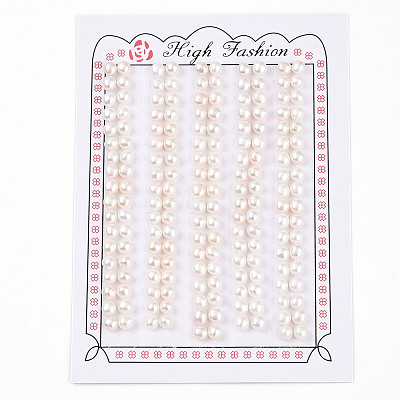 Grade 3A Natural Cultured Freshwater Pearl Beads PEAR-N018-3A-4045A-1