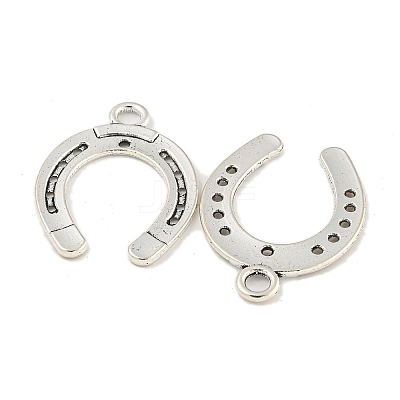 Tibetan Style Alloy Horseshoe Pendants LS-TIBEP-23708-AS-RS-1