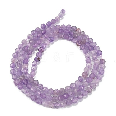 Natural Lavender Amethyst Beads Strands X-G-C127-A03-04-1