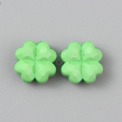 Opaque Acrylic Beads LS-SACR-WH0011-23-1