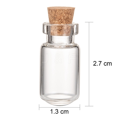 Glass Jar Bead Containers X-CON-Q017-1