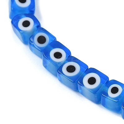 Handmade Evil Eye Lampwork Beads Strands LAMP-G166-16E-1