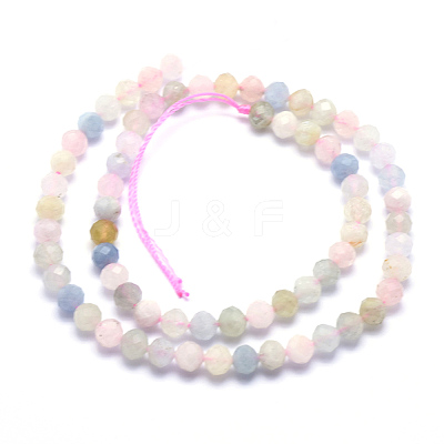 Natural Morganite Beads Strands G-O166-25-3mm-1