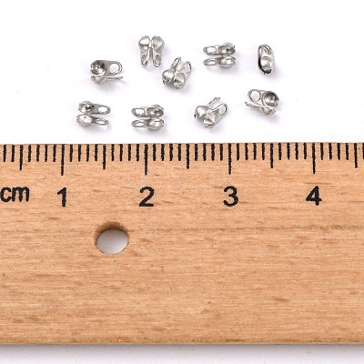 Tarnish Resistant 304 Stainless Steel Smooth Surface Bead Tips STAS-D150-01P-1