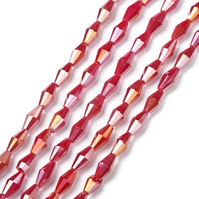 Opaque Glass Beads Strands GLAA-P001-04A-06-1