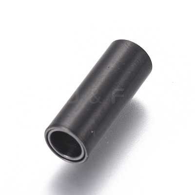 304 Stainless Steel Magnetic Clasps with Glue-in Ends STAS-I120-52MB-B-1