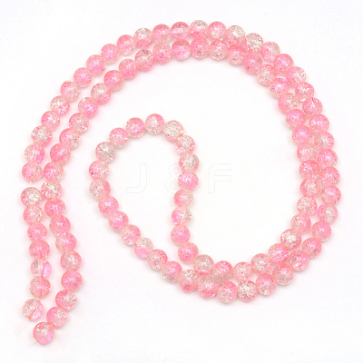 Baking Paint Crackle Glass Beads Strands X-CCG-S001-6mm-02-1