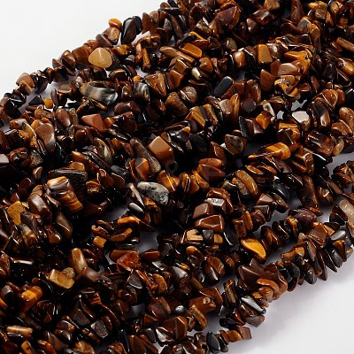 Natural Tiger Eye Beads Strands F012-1