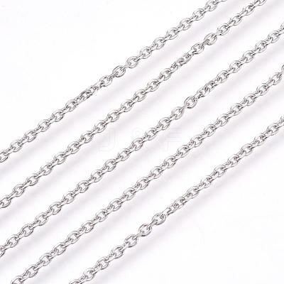 Tarnish Resistant 304 Stainless Steel Cable Chains CHS-L017-23A-1