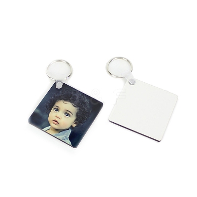 Sublimation Double-Sided Blank MDF Keychains LS-ZXFQ-PW0001-045-1