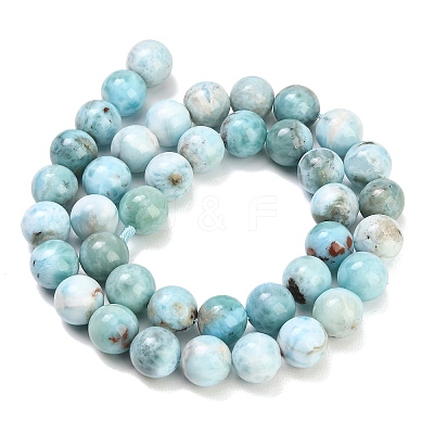 Natural Larimar Beads Strands GG-CBA007A-B01-10mm-1