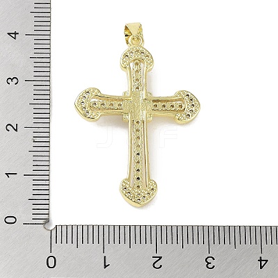 Rack Plating Brass Micro Pave Clear Cubic Zirconia Enamel Pearl
Pendants KK-R163-01B-G-1