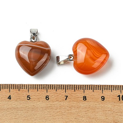 Natural Banded Agate Pendants G-F820-10A-19-1