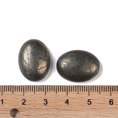 Natural Pyrite Cabochons G-B080-01A-15-1