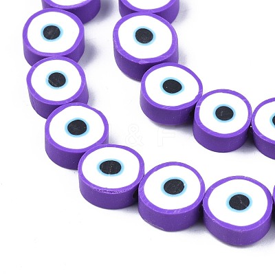 Handmade Polymer Clay Beads Strands CLAY-S096-041G-1