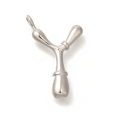 Rack Plating Brass Pendants KK-I722-08P-Y-1