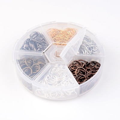1 Box Brass Open Jump Rings KK-JP0007-10mm-1