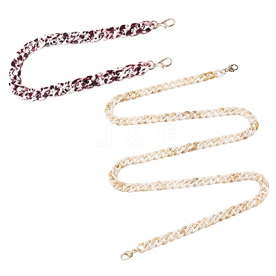 2 Pcs Acrylic Bag Strap Chains AJEW-WR0001-08-1