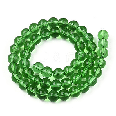 Transparent Glass Beads Strands GLAA-T032-T8mm-07-1