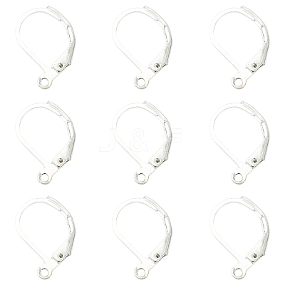 100Pcs Brass Leverback Earring Findings KK-YW0003-37S-1