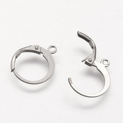 316 Surgical Stainless Steel Leverback Earring Findings STAS-F041-47-P-1