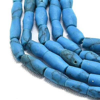 Dyed Synthetic Turquoise Beads Strands G-D356-A01-02-1