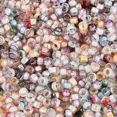 Picasso Glass Seed Beads SEED-Q041-02O-1