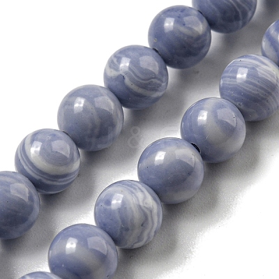 Synthetic Blue Lace Agate Beads Strands G-B071-F02-02-1