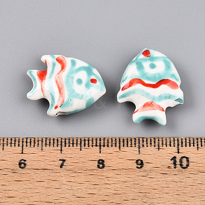 Handmade Porcelain Beads PORC-N009-08B-1