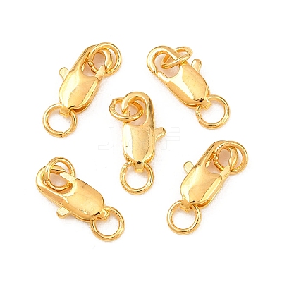 Brass Lobster Claw Clasps KK-KK801-G-1