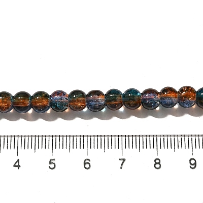 Crackle Glass Beads Strands X-CCG-C002-6mm-08-1