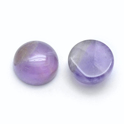 Natural Amethyst Cabochons G-E492-H-30-1