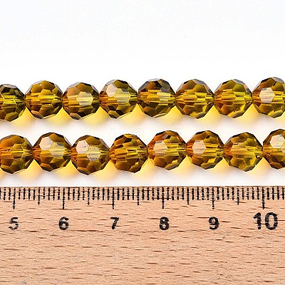 Baking Paint Transparent Glass Beads X1-DGLA-A035-T8mm-A05-1