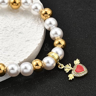 Brass Stretch Bracelets BJEW-C098-04-1