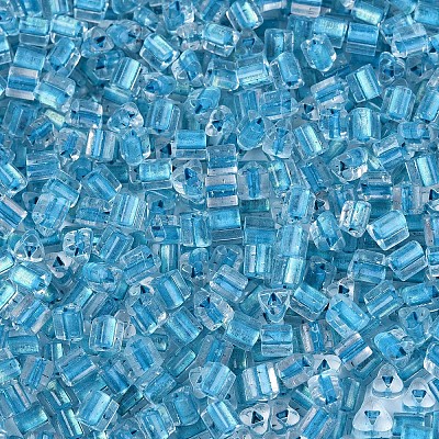 Transparent Inside Colours Glass Seed Beads SEED-T007-13L-1