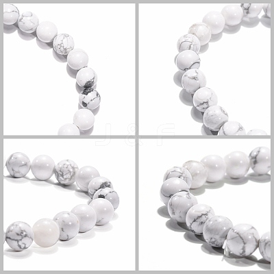 Natural Gemstone Stretchy Bracelets BJEW-G073-12-1