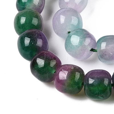 Dyed Natural White Jade Beads Strands G-T138-D21-1
