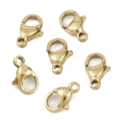 304 Stainless Steel Lobster Claw Clasps STAS-D218-01G-02-1