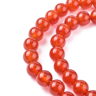 Natural Carnelian Beads Strands X-G-C076-8mm-2A-1