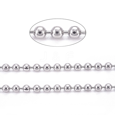 304 Stainless Steel Ball Chains CHS-F009-01B-P-1