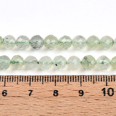 Natural Prehnite Beads Strands G-S345-6mm-28-1