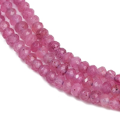 Dyed Natural Malaysia Jade Rondelle Beads Strands G-E316-2x4mm-46-1