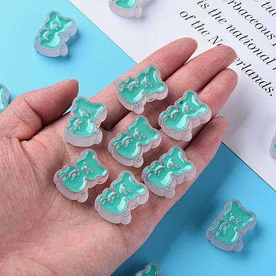 Transparent Acrylic Beads MACR-S374-07B-07-1