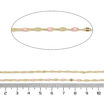 Rack Plating Brass Dapped Chains AJEW-Q153-02G-12-1